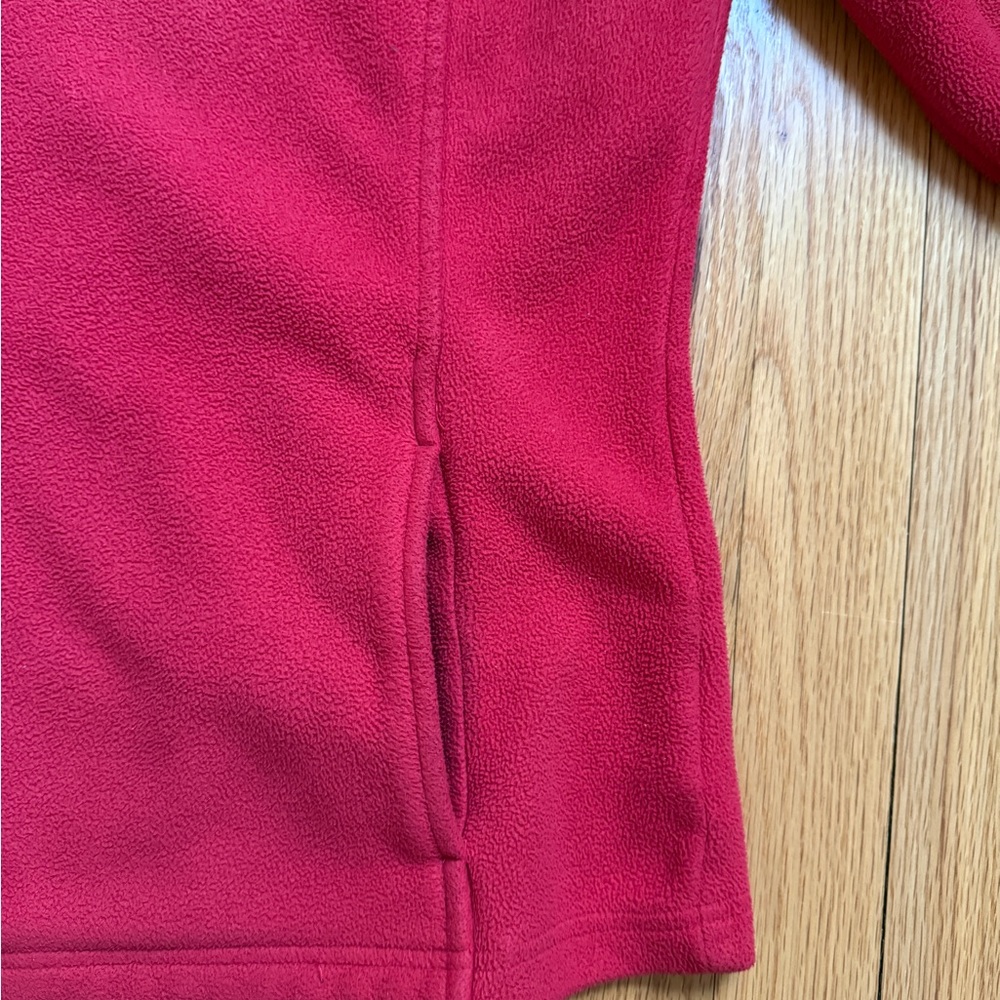 Brooks Brothers Red and Navy Fleece Quarter Zip 1/4 Zip Sweatshirt - Picture 5 of 9